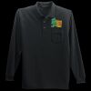 Long Sleeve Silk Touch Polo with Pocket Thumbnail