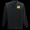 Long Sleeve Silk Touch Polo with Pocket Thumbnail