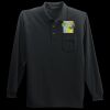 Long Sleeve Silk Touch Polo with Pocket Thumbnail