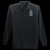 Long Sleeve Silk Touch Polo with Pocket Thumbnail