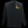 Long Sleeve Silk Touch Polo with Pocket Thumbnail