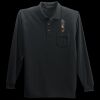 Long Sleeve Silk Touch Polo with Pocket Thumbnail