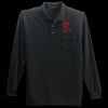 Long Sleeve Silk Touch Polo with Pocket Thumbnail