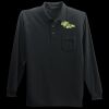 Long Sleeve Silk Touch Polo with Pocket Thumbnail