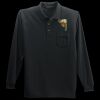 Long Sleeve Silk Touch Polo with Pocket Thumbnail