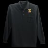 Long Sleeve Silk Touch Polo with Pocket Thumbnail