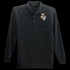 Long Sleeve Silk Touch Polo with Pocket Thumbnail