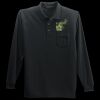 Long Sleeve Silk Touch Polo with Pocket Thumbnail