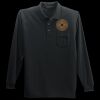 Long Sleeve Silk Touch Polo with Pocket Thumbnail