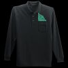 Long Sleeve Silk Touch Polo with Pocket Thumbnail