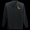 Long Sleeve Silk Touch Polo with Pocket Thumbnail