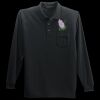 Long Sleeve Silk Touch Polo with Pocket Thumbnail