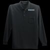Long Sleeve Silk Touch Polo with Pocket Thumbnail