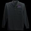 Long Sleeve Silk Touch Polo with Pocket Thumbnail
