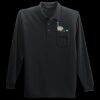 Long Sleeve Silk Touch Polo with Pocket Thumbnail