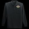 Long Sleeve Silk Touch Polo with Pocket Thumbnail