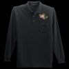 Long Sleeve Silk Touch Polo with Pocket Thumbnail