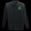 Long Sleeve Silk Touch Polo with Pocket Thumbnail
