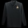 Long Sleeve Silk Touch Polo with Pocket Thumbnail