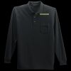 Long Sleeve Silk Touch Polo with Pocket Thumbnail