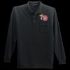 Long Sleeve Silk Touch Polo with Pocket Thumbnail