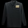 Long Sleeve Silk Touch Polo with Pocket Thumbnail