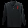 Long Sleeve Silk Touch Polo with Pocket Thumbnail