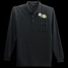 Long Sleeve Silk Touch Polo with Pocket Thumbnail