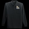 Long Sleeve Silk Touch Polo with Pocket Thumbnail