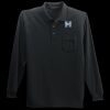 Long Sleeve Silk Touch Polo with Pocket Thumbnail