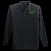Long Sleeve Silk Touch Polo with Pocket Thumbnail