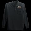 Long Sleeve Silk Touch Polo with Pocket Thumbnail