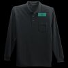 Long Sleeve Silk Touch Polo with Pocket Thumbnail