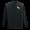 Long Sleeve Silk Touch Polo with Pocket Thumbnail