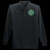 Long Sleeve Silk Touch Polo with Pocket Thumbnail