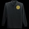 Long Sleeve Silk Touch Polo with Pocket Thumbnail