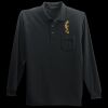 Long Sleeve Silk Touch Polo with Pocket Thumbnail