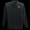 Long Sleeve Silk Touch Polo with Pocket Thumbnail