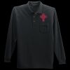 Long Sleeve Silk Touch Polo with Pocket Thumbnail