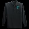 Long Sleeve Silk Touch Polo with Pocket Thumbnail