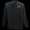 Long Sleeve Silk Touch Polo with Pocket Thumbnail