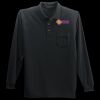 Long Sleeve Silk Touch Polo with Pocket Thumbnail