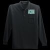 Long Sleeve Silk Touch Polo with Pocket Thumbnail