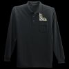 Long Sleeve Silk Touch Polo with Pocket Thumbnail