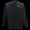 Long Sleeve Silk Touch Polo with Pocket Thumbnail