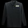 Long Sleeve Silk Touch Polo with Pocket Thumbnail