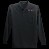 Long Sleeve Silk Touch Polo with Pocket Thumbnail