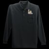 Long Sleeve Silk Touch Polo with Pocket Thumbnail