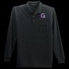 Long Sleeve Silk Touch Polo with Pocket Thumbnail