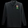 Long Sleeve Silk Touch Polo with Pocket Thumbnail